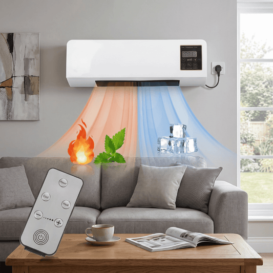 Calefactor y Aire Acondicionado de Pared - 2 en 1